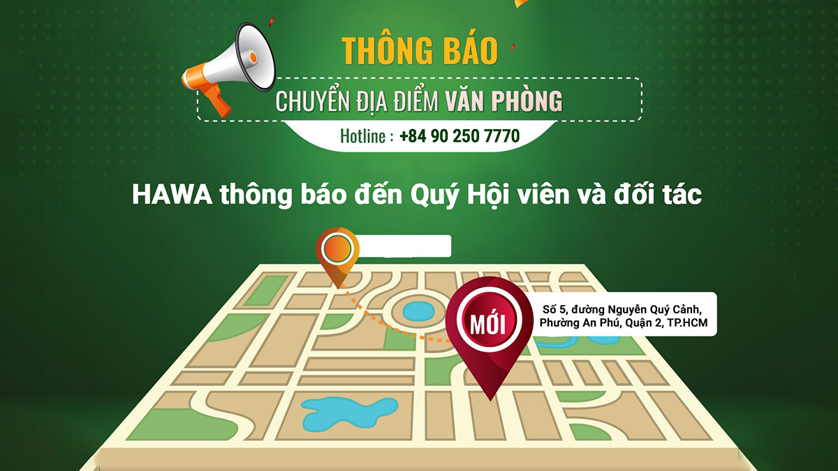 Thông báo chuyển văn phòng HAWA