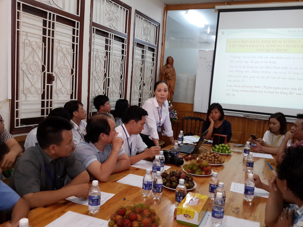 Dự án SCORE: Chuyến tham quan và học tập công ty lâm việt, hố nai, tavico 4 2 buoi chia se tai cong ty ho nai