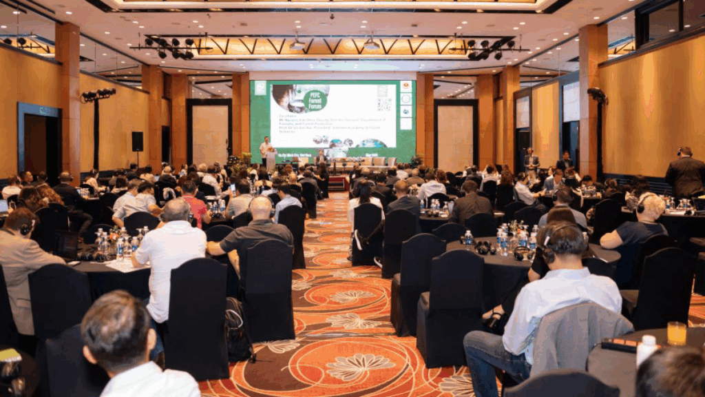 dien dan lam nghiep pefc 2025 tang suc bat cho xuat khau go viet thong qua chung chi rung ben vung