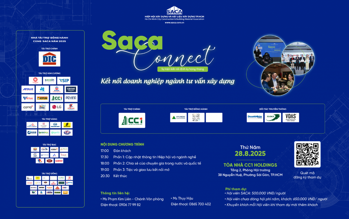 HAWA đồng hành cùng chương trình SACA connect – Kết nối doanh nghiệp ngành tư vấn xây dựng