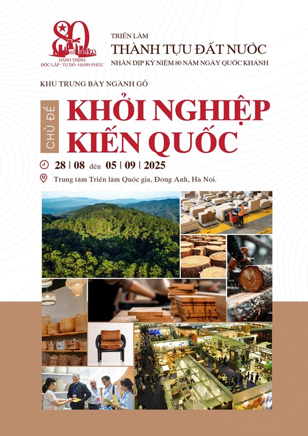  Triển lãm thành tựu đất nước nhân dịp 80 năm Quốc Khánh - Ngành gỗ Việt khắc dấu ấn tại phân khu “Khởi nghiệp kiến quốc”
