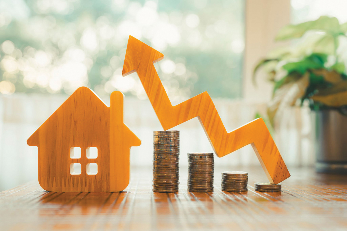 7 Ông Nguyễn Quốc Hiệp – Chủ tịch VACC 1 Wood house and row of coin money on wood table and , selective focus, Planning to buy property. Choose what's the best. A symbol for construction ,ecology, loan concepts