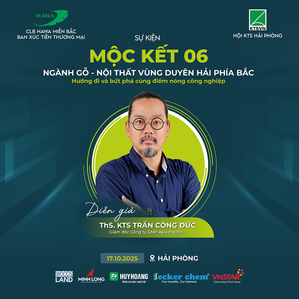 Diễn giả thứ hai là THS.KTS Trần Công Đức - Giám đốc GMP Asia-Pacific