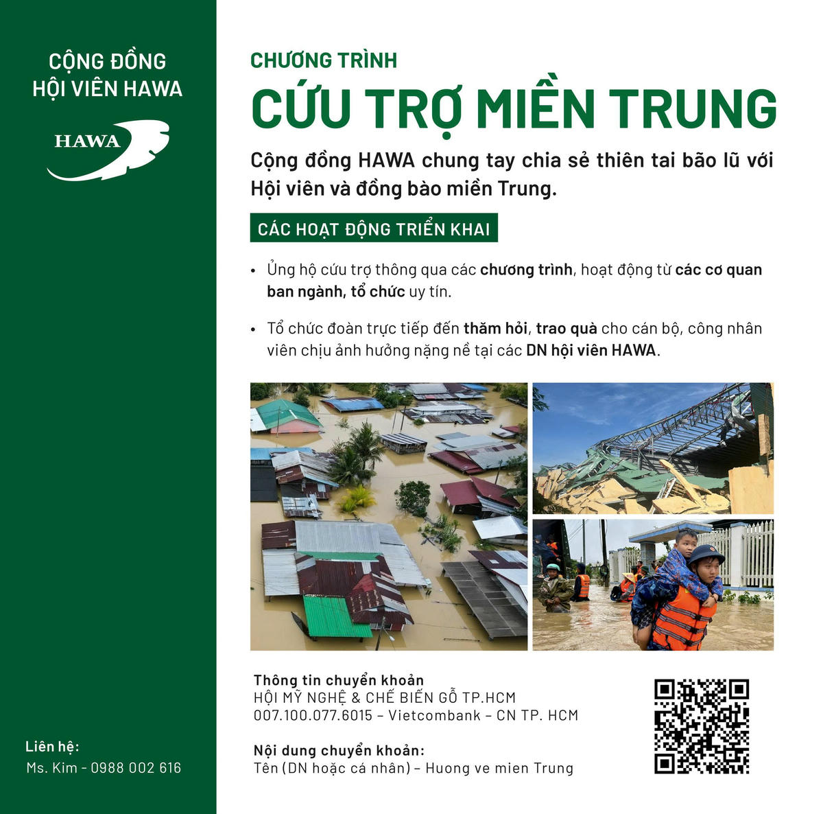 CẬP NHẬT TÌNH HÌNH QUYÊN GÓP & TRIỂN KHAI CỨU TRỢ MIỀN TRUNG