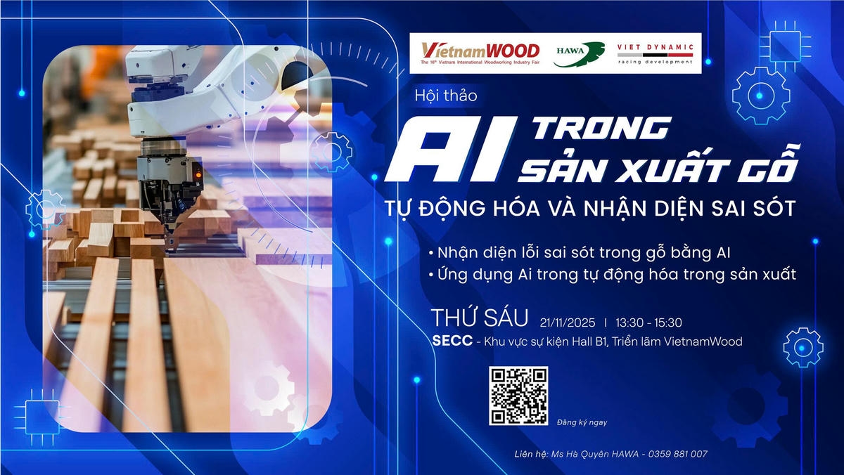Hội Thảo AI trong Sản xuất Gỗ: Tự động hóa Và Nhận diện sai sót