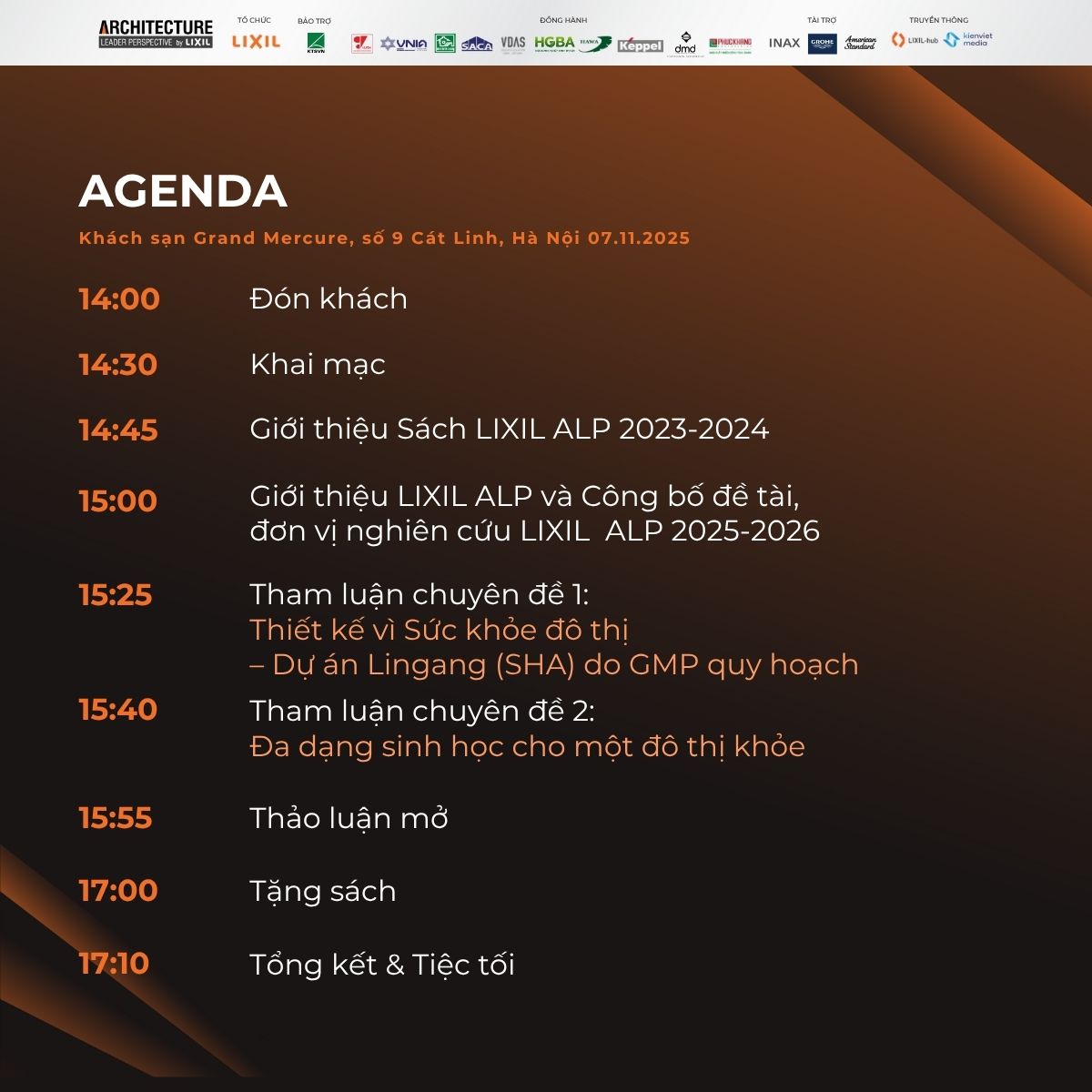 LIXIL APL 2025-2026 Công bố các đề tài nghiên cứu, đa bên cộng hưởng tìm lời giải cho "Sức khỏe đô thị"