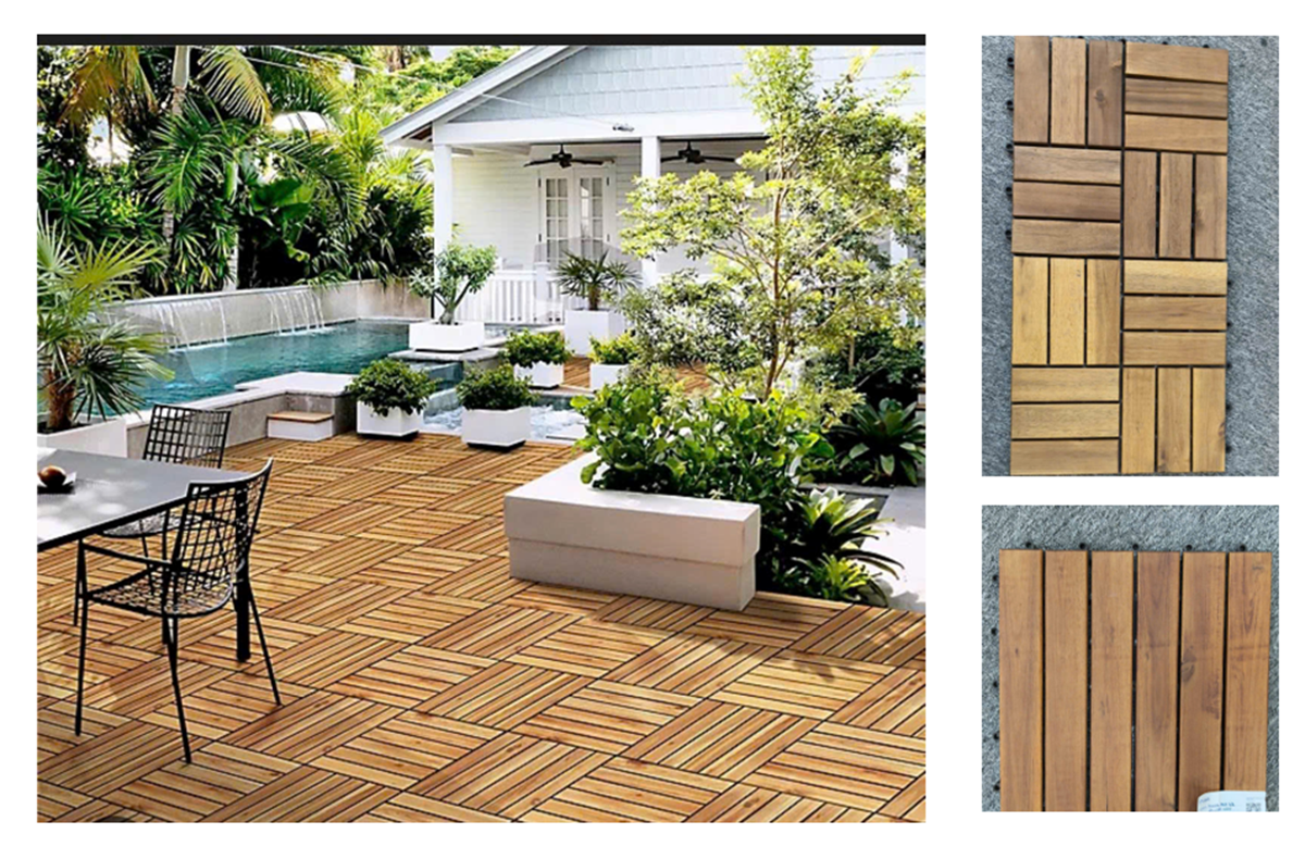 Vỉ lát sàn gỗ Acacia (gỗ keo)