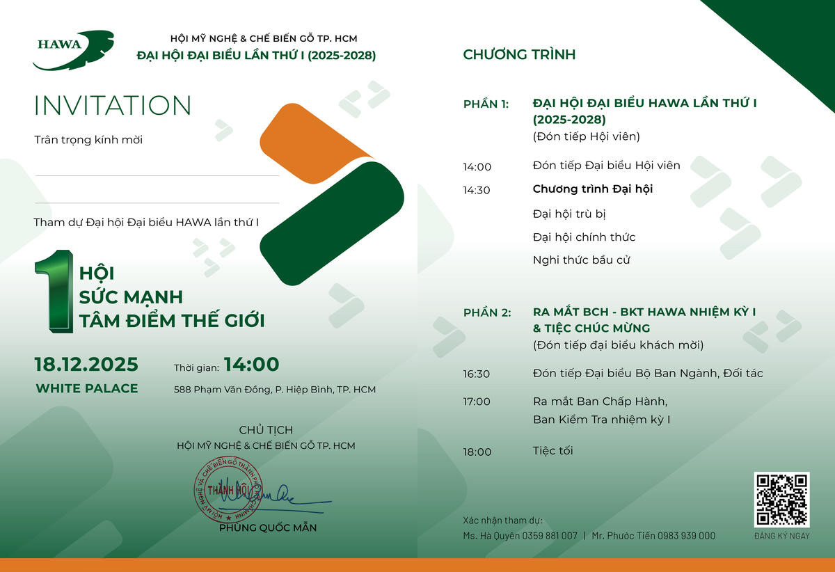 Đại hội đại biểu HAWA lần thứ I (Nhiệm kỳ 2025 - 2028)