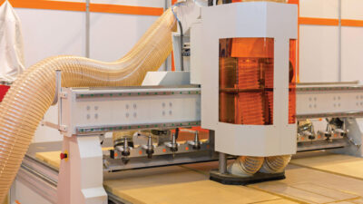 Automated Cnc Wood Router in Furniture Factory