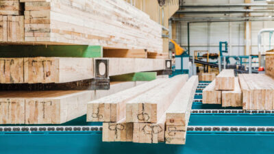 Factory: lumber yard, saw mill