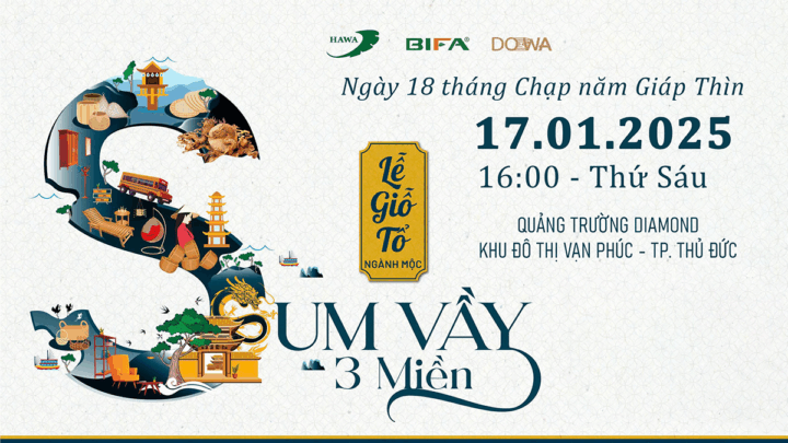 Lễ Giỗ Tổ ngành Mộc 2025 – Sum vầy 3 miền, kết nối tinh hoa làng nghề truyền thống Việt